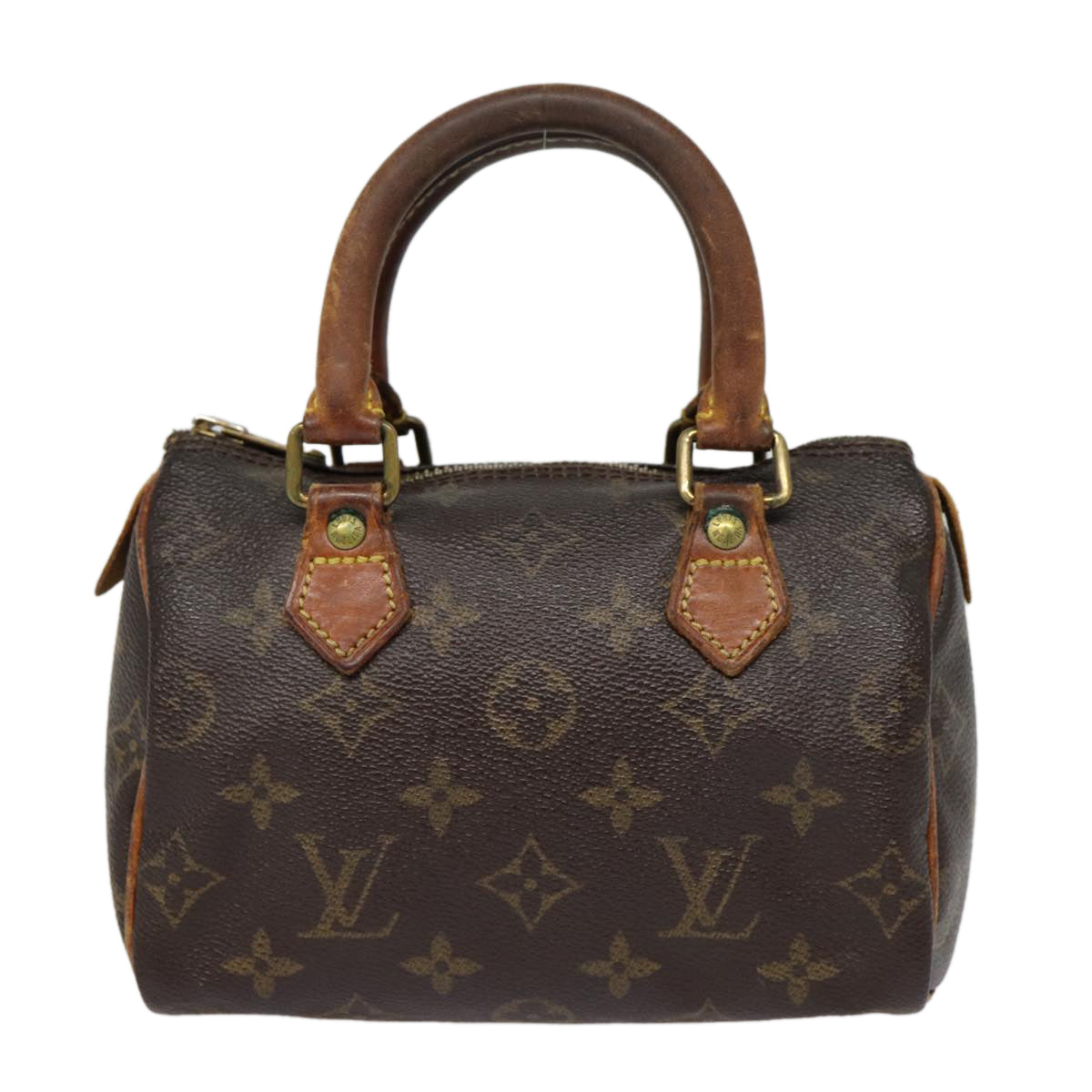 LOUIS VUITTON Monogram Mini Speedy Bandouliere Japon 88 Bag M99014 Auth 87974