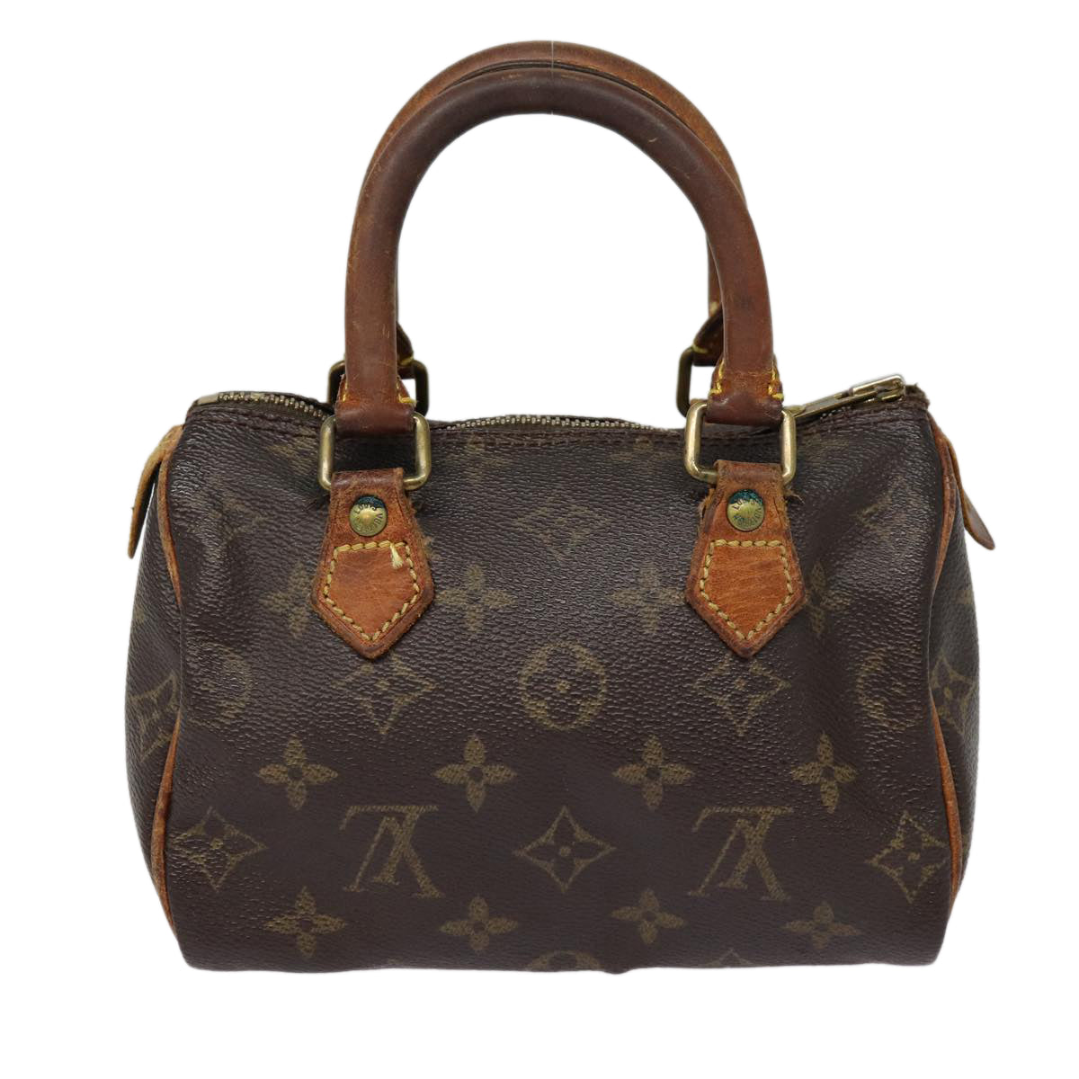 LOUIS VUITTON Monogram Mini Speedy Bandouliere Japon 88 Bag M99014 Auth 87974