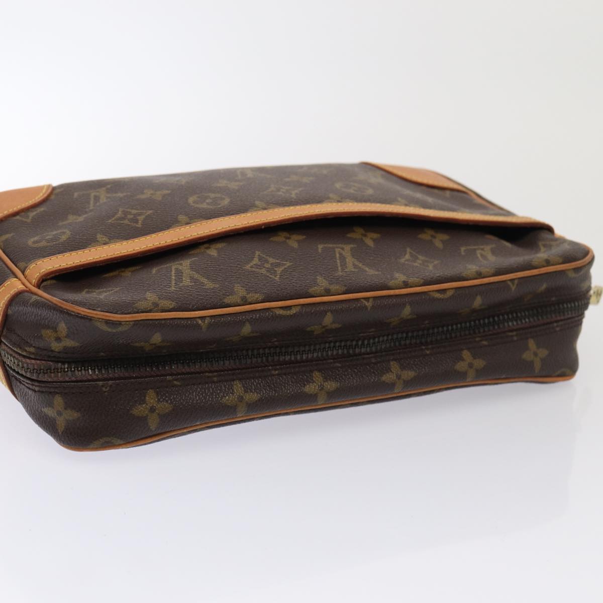 LOUIS VUITTON Monogram Compiegne 28 Clutch Bag M51845 LV Auth 88001