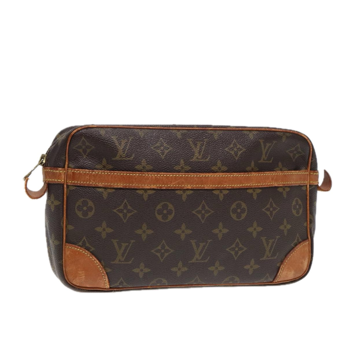 LOUIS VUITTON Monogram Compiegne 28 Clutch Bag M51845 LV Auth 88002