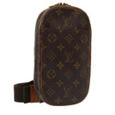 LOUIS VUITTON Monogram Pochette Gange Umhängetasche M51870 LV Auth 88005-1