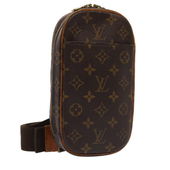 LOUIS VUITTON Monogram Pochette Gange Umhängetasche M51870 LV Auth 88005