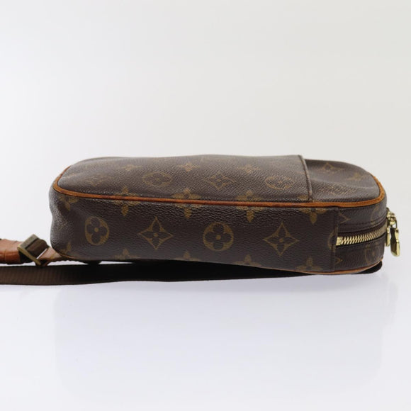 LOUIS VUITTON Monogram Pochette Gange Umhängetasche M51870 LV Auth 88005