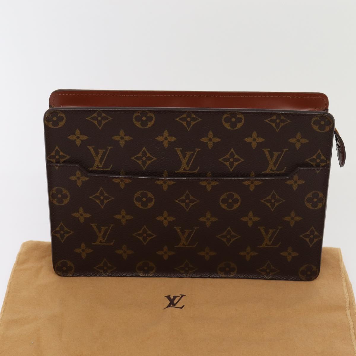 LOUIS VUITTON Monogram Pochette Homme Clutch Bag M51795 LV Auth 88008A