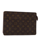LOUIS VUITTON Monogram Pochette Homme Clutch Bag M51795 LV Auth 88008A-1