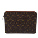 LOUIS VUITTON Monogram Pochette Homme Clutch Bag M51795 LV Auth 88008A-2