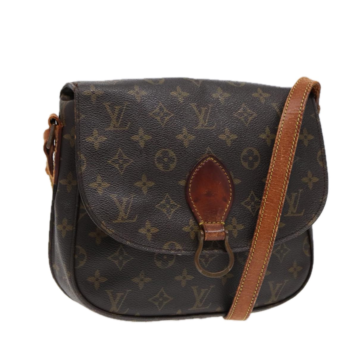 LOUIS VUITTON Monogram Saint Cloud GM Shoulder Bag M51242 LV Auth 88022