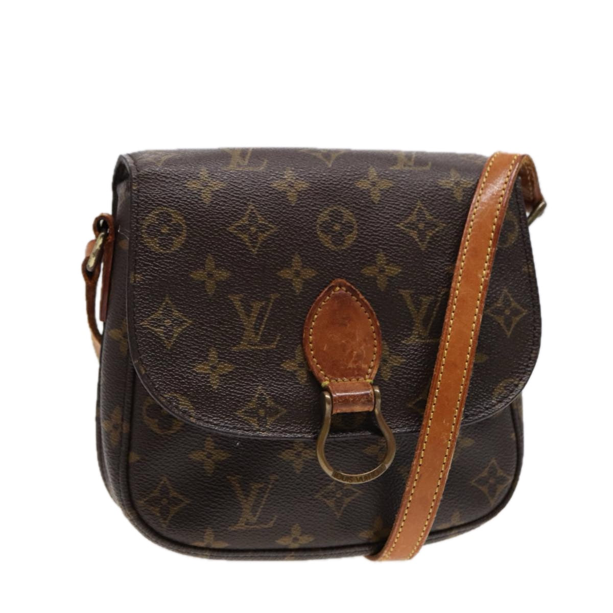 LOUIS VUITTON Monogram Saint Cloud MM Shoulder Bag M51243 LV Auth 88024