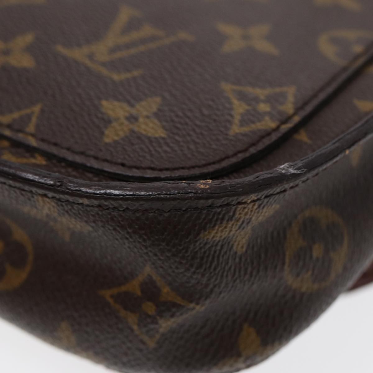 LOUIS VUITTON Monogram Saint Cloud MM Shoulder Bag M51243 LV Auth 88024