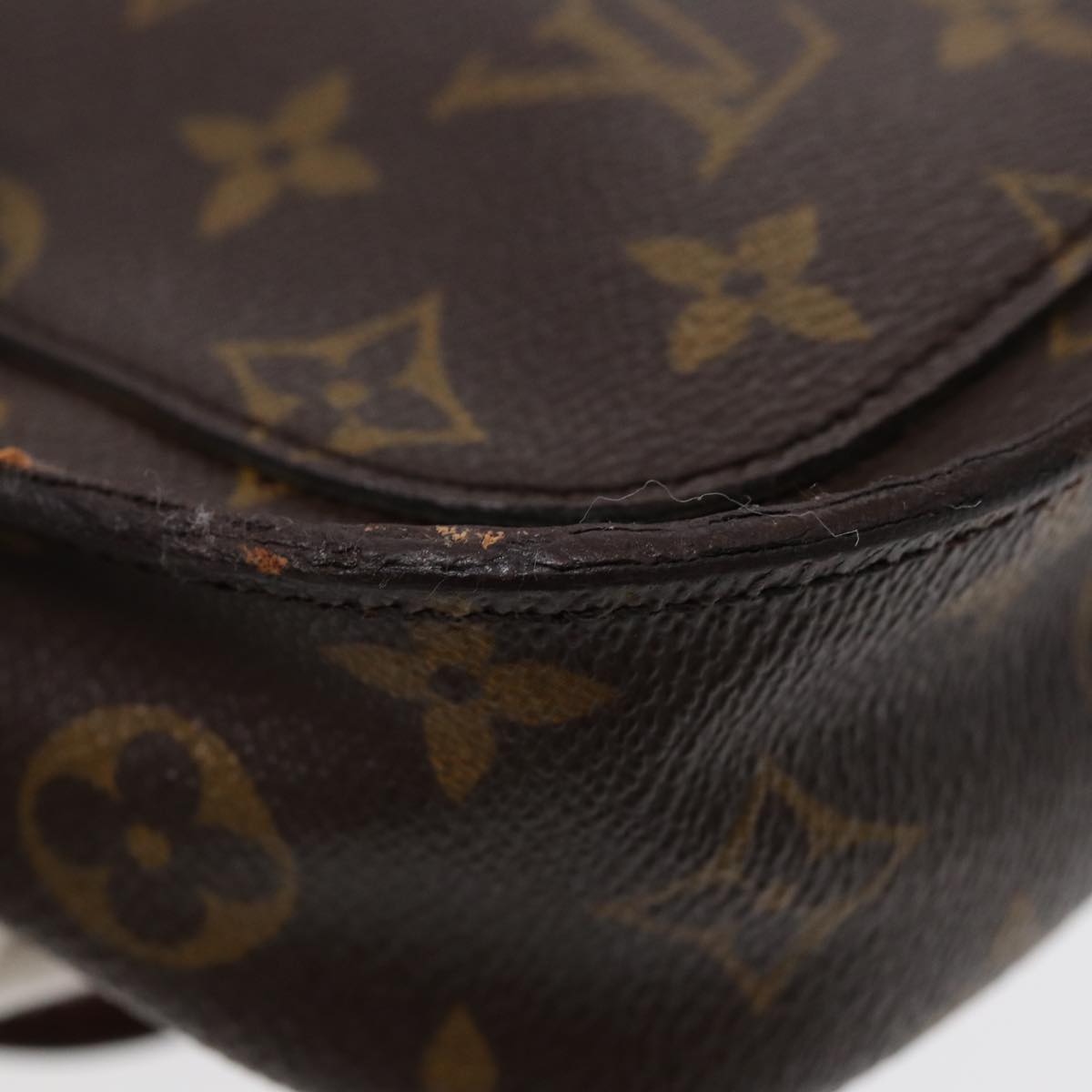 LOUIS VUITTON Monogram Saint Cloud MM Shoulder Bag M51243 LV Auth 88024