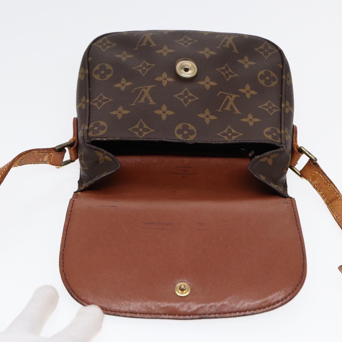 LOUIS VUITTON Monogram Saint Cloud MM Shoulder Bag M51243 LV Auth 88024