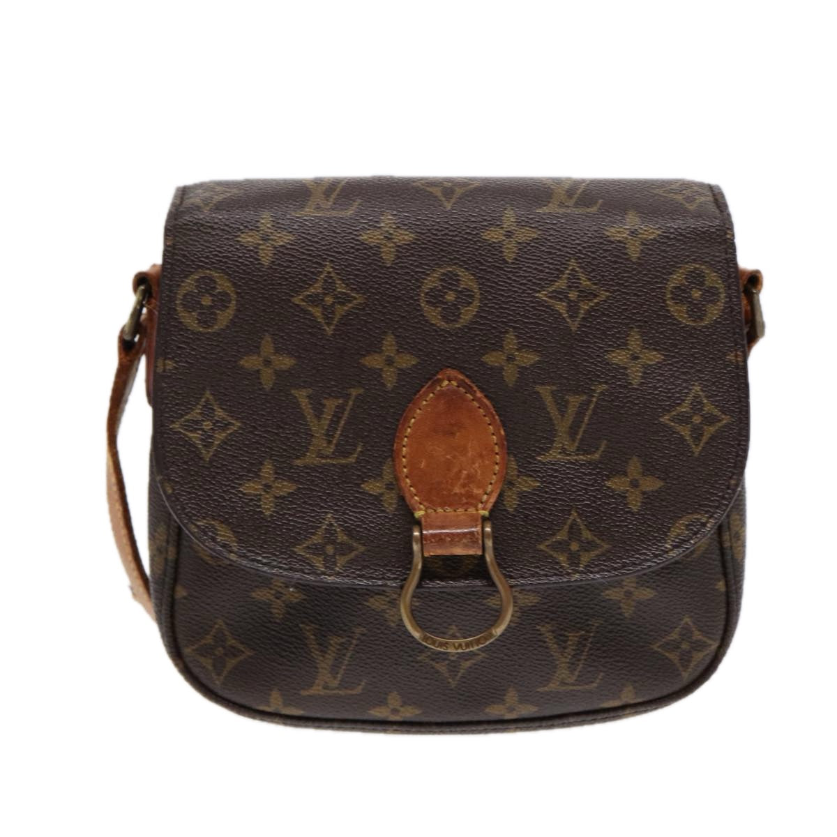 LOUIS VUITTON Monogram Saint Cloud MM Shoulder Bag M51243 LV Auth 88024