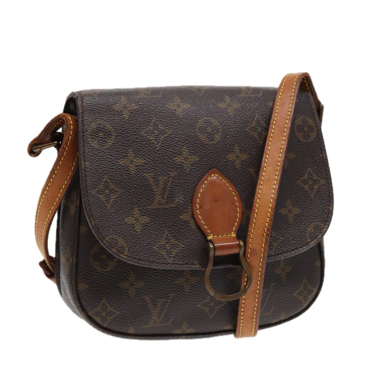 LOUIS VUITTON Monogram Saint Cloud MM Shoulder Bag M51243 LV Auth 88025