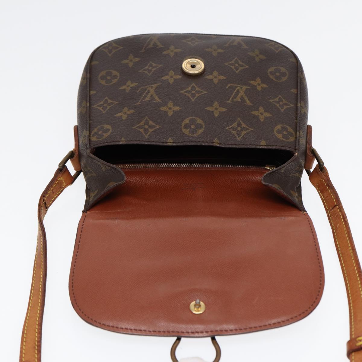 LOUIS VUITTON Monogram Saint Cloud MM Shoulder Bag M51243 LV Auth 88025