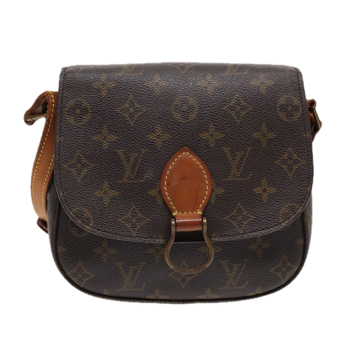 LOUIS VUITTON Monogram Saint Cloud MM Shoulder Bag M51243 LV Auth 88025