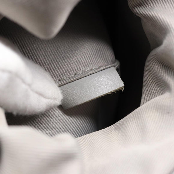 LOUIS VUITTON Monogram White Chalk Nanobag Shoulder Bag Gray M44631 Auth 88029