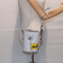 LOUIS VUITTON Monogram White Chalk Nanobag Shoulder Bag Gray M44631 Auth 88029-19