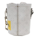LOUIS VUITTON Monogram White Chalk Nanobag Shoulder Bag Gray M44631 Auth 88029-2