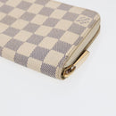LOUIS VUITTON Damier Azur Zippy Wallet Long Wallet N63503 LV Auth 88032-15