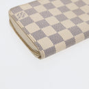 LOUIS VUITTON Damier Azur Zippy Wallet Long Wallet N63503 LV Auth 88032-16