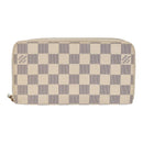 LOUIS VUITTON Damier Azur Zippy Wallet Long Wallet N63503 LV Auth 88032-13