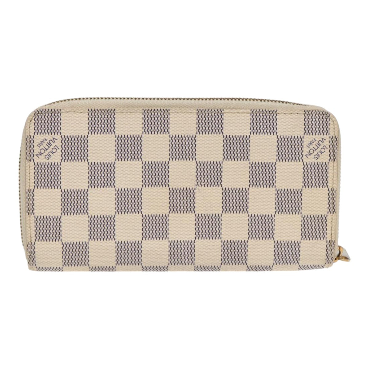 LOUIS VUITTON Damier Azur Zippy Wallet Long Wallet N63503 LV Auth 88032 - 0