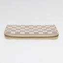 LOUIS VUITTON Damier Azur Zippy Wallet Long Wallet N63503 LV Auth 88032-5