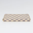 LOUIS VUITTON Damier Azur Zippy Wallet Long Wallet N63503 LV Auth 88032-6