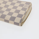LOUIS VUITTON Damier Azur Zippy Wallet Long Wallet N63503 LV Auth 88032-7