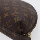 LOUIS VUITTON Monogram Trousse Demi Ronde Cosmetic Pouch M47520 LV Auth 88042-15