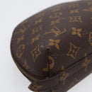 LOUIS VUITTON Monogram Trousse Demi Ronde Cosmetic Pouch M47520 LV Auth 88042-16