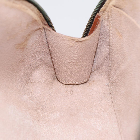 LOUIS VUITTON Monogram Trousse Demi Ronde Cosmetic Pouch M47520 LV Auth 88042