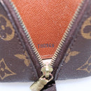 LOUIS VUITTON Monogram Trousse Demi Ronde Cosmetic Pouch M47520 LV Auth 88042-12