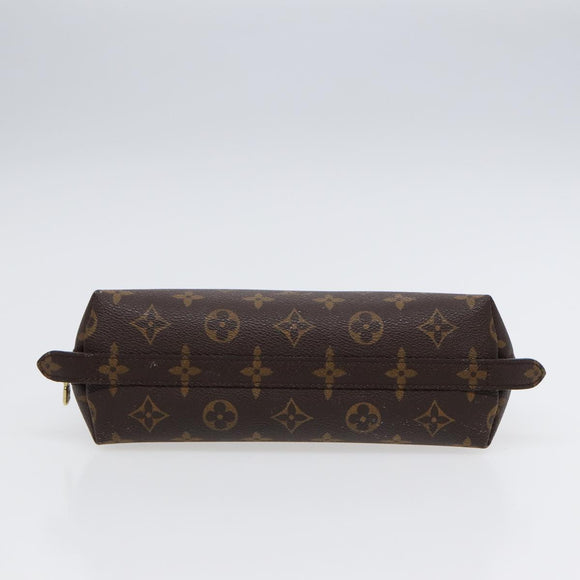 LOUIS VUITTON Monogram Trousse Demi Ronde Cosmetic Pouch M47520 LV Auth 88042
