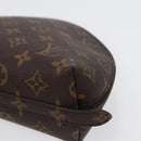 LOUIS VUITTON Monogram Trousse Demi Ronde Cosmetic Pouch M47520 LV Auth 88042-7