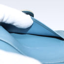 LOUIS VUITTON Suhari Compact Zip Wallet Leather Blue M91829 LV Auth 88071-18