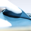 LOUIS VUITTON Suhari Compact Zip Wallet Leather Blue M91829 LV Auth 88071-19