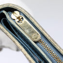 LOUIS VUITTON Suhari Compact Zip Wallet Leather Blue M91829 LV Auth 88071-10