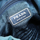 PRADA Hand Bag Nylon Green Gold Auth 88089-18