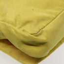 PRADA Shoulder Bag Nylon Yellow Silver Auth 88093-17