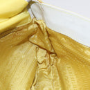 PRADA Shoulder Bag Nylon Yellow Silver Auth 88093-22