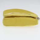 PRADA Shoulder Bag Nylon Yellow Silver Auth 88093-5