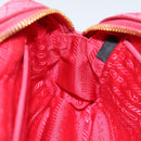 PRADA Quilted Shoulder Bag Nylon Pink Gold Auth 88102-20