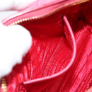 PRADA Quilted Shoulder Bag Nylon Pink Gold Auth 88102-22