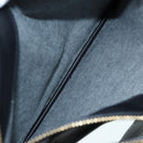 CELINE Trio Large Shoulder Bag Canvas Green Gold Auth 88114V-23