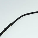 CELINE Trio Large Shoulder Bag Canvas Green Gold Auth 88114V-8