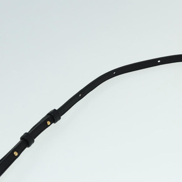 CELINE Trio Large Shoulder Bag Canvas Green Gold Auth 88114V