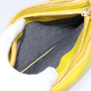 CELINE Trio Large Shoulder Bag Leather Yellow Gold Auth 88116-11