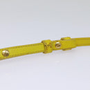 CELINE Trio Large Shoulder Bag Leather Yellow Gold Auth 88116-8