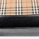 BURBERRY Nova Check Hand Bag Canvas Leather Beige Gold Auth 88122-14